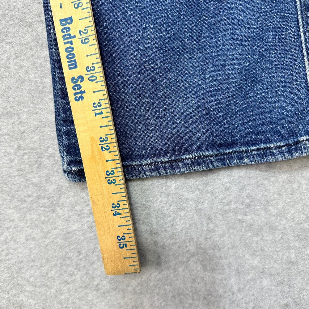 7 For All Mankind Bootcut Jeans Blue Mid Rise WMNS 29 Kimmie Boho Western Y2K - Picture 8 of 14
